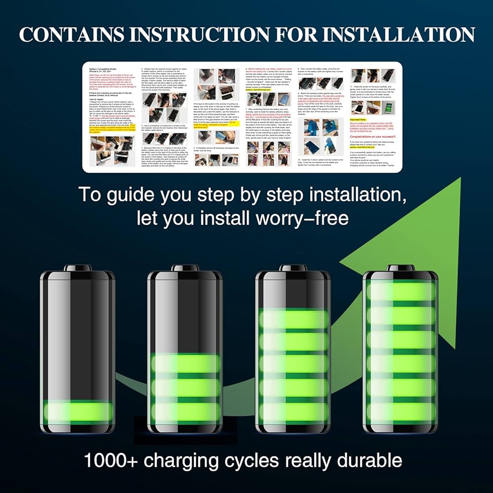Amazon.com: ASDAWN 7800mAh Battery for iPhone Xs (Not for X